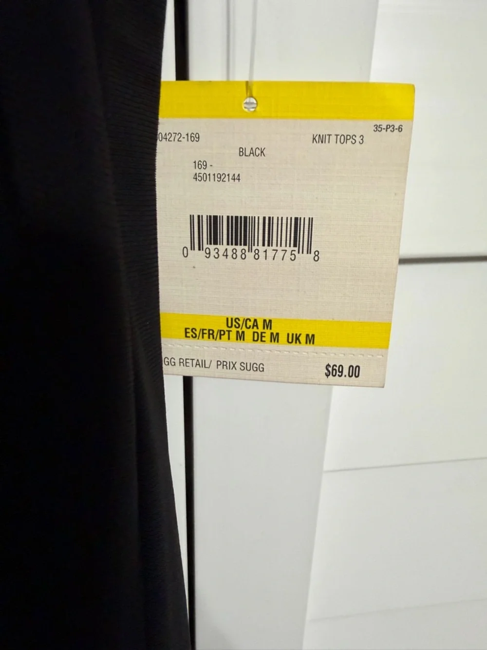 Anne Klein Black Dot Mesh Yoke Cap Sleeve Blouse - Picture 3 of 5